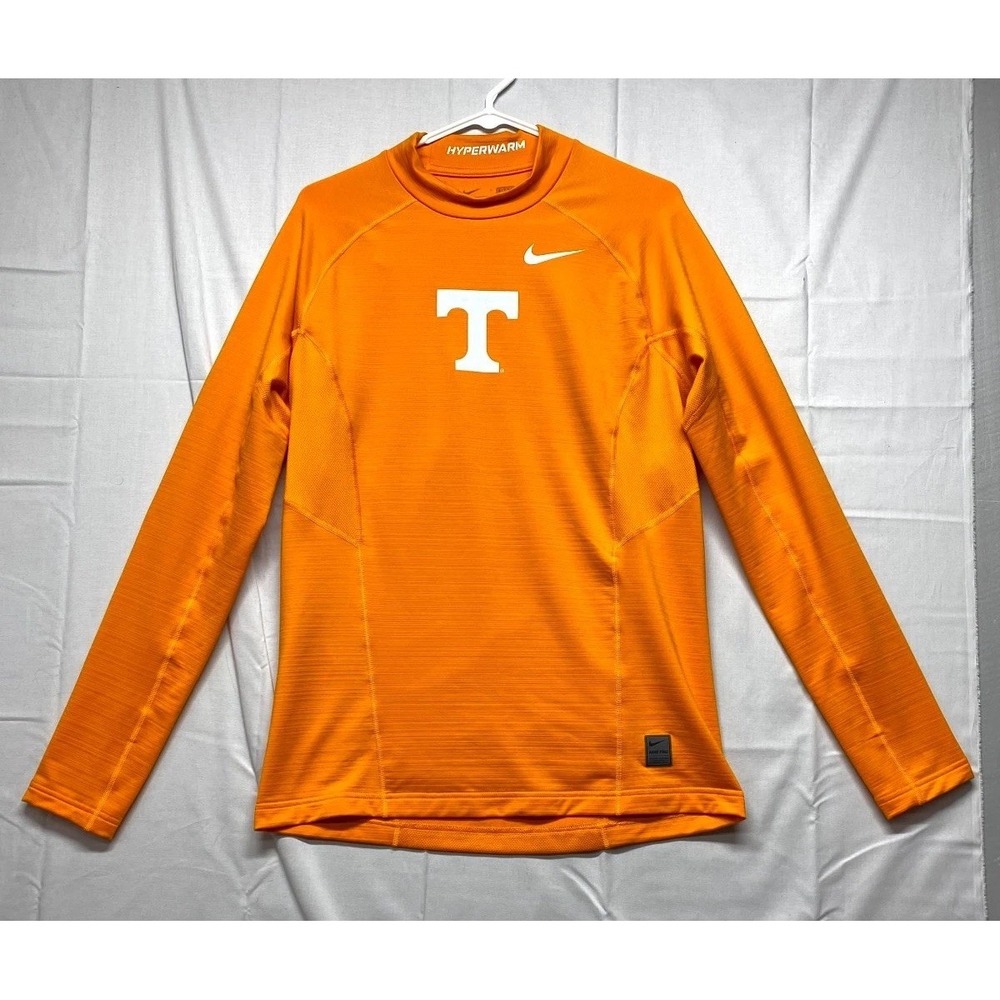 Tennessee Volunteers Shirt Mens Medium Orange Nike Pro Football NCAA Hyperwarm